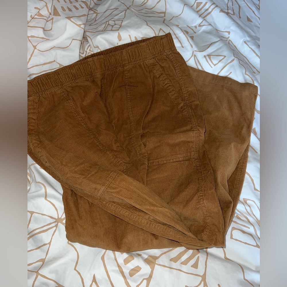 Velvet material pants